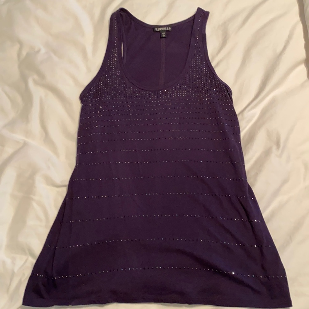 XS Express dark purple sparkly tank